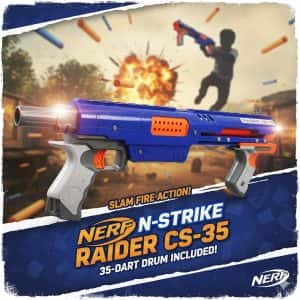 Nerf N-Strike Raider CS-35 Blaster: Ultimate Slam Fire Action Fun for Kids & Adults